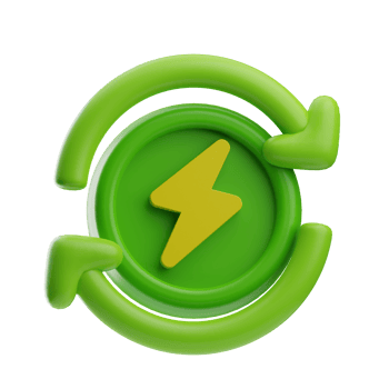 renewable energy renew illustration 3d png