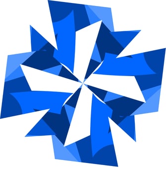 The illustrations and clipart. logo design. blue bow with ribbon vector