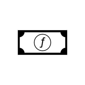 Aruba Currency Symbol, Aruban Florin Icon, AWG Sign. Vector Illustration