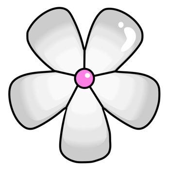 gray flower design png