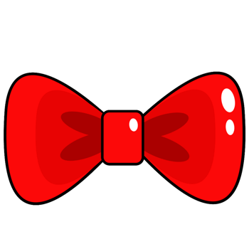 red ribbon bow png