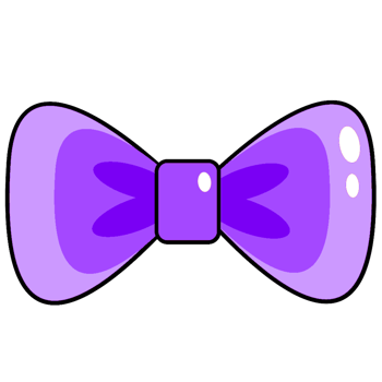 purple ribbon bow png
