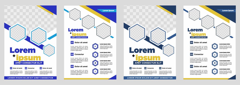 Brochure design  cover modern layout  annual report  poster  flyer in A4 with colorful triangles vector