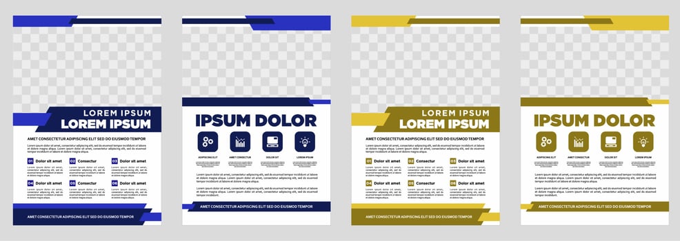 Brochure design  cover modern layout  annual report  poster  flyer in A4 with colorful triangles vector