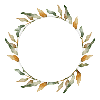 Leaf Watercolor Frame png