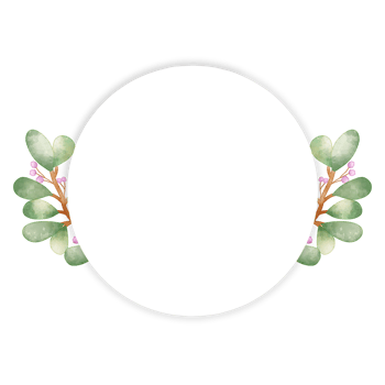 Leaf Watercolor Frame png