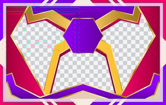 Abstract gaming banner design template, Vector illustration for business corporate promotion, game header social media.