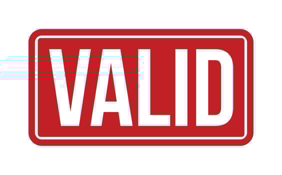 Valid Rubber Stamp vector