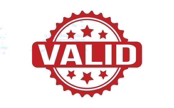 Valid Rubber Stamp vector