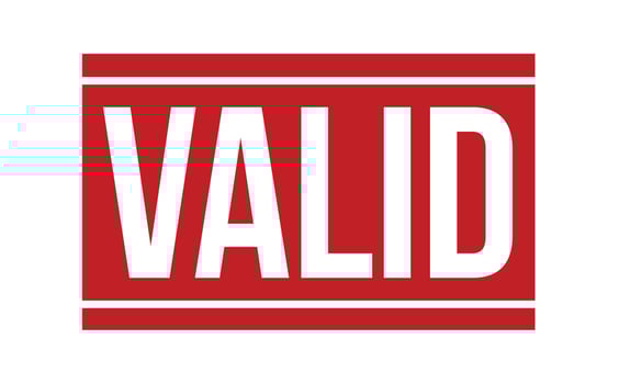 Valid Rubber Stamp vector