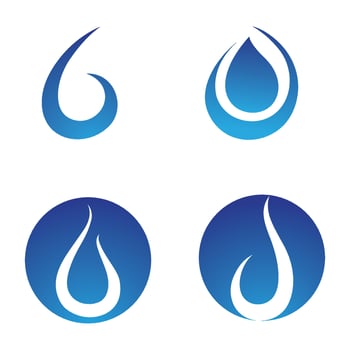 Water drop Logo Template vector