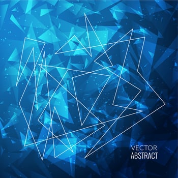 3D Abstract Business Background with Triangles, Lines and Shapes. EPS10 Design Layout for Your Business. vector