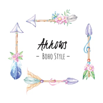 Five Boho Arrows Illustration vector