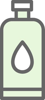 Water Bottle Vector Icon Design