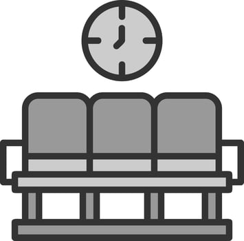 Waiting Area Vector Icon Design