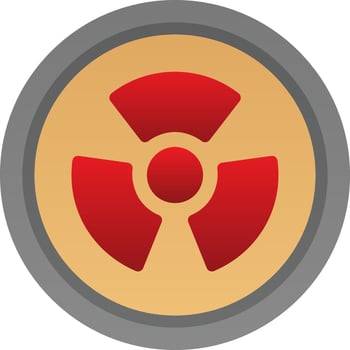 Radioactivity Vector Icon Design
