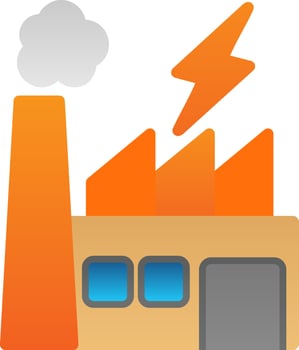 Power Plant Vector Icon Design