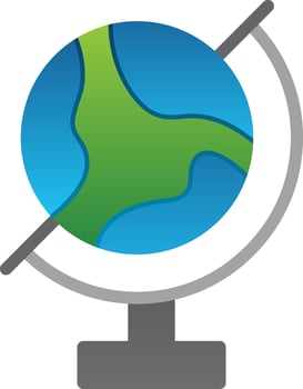 Globe Vector Icon Design