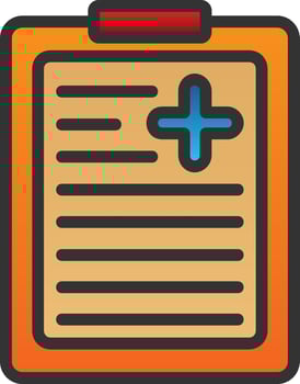 Medical Report Vector Icon Design