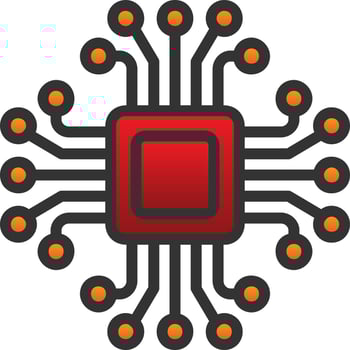 Artificial Intelligence Vector Icon Design