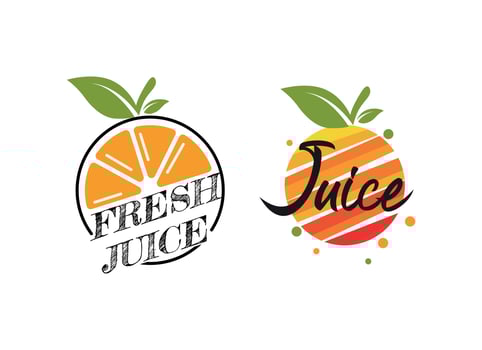 logo of fresh juice vector