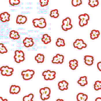 Popcorn pattern for packaging snacks. doodle popcorn. Popcorn fluffy flakes pattern. Popcorn Background pattern. vector