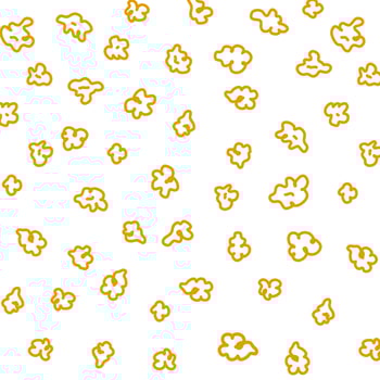 Popcorn pattern for packaging snacks. doodle popcorn. Popcorn fluffy flakes pattern. Popcorn Background pattern. vector