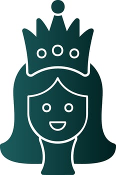 Princess Vector Icon Design