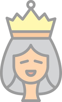 Queen Vector Icon Design