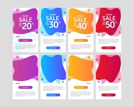 Colorful Banner Sale vector