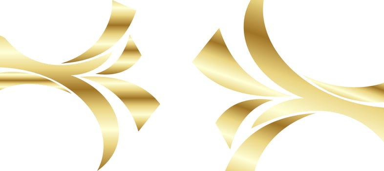 golden curves flower background Design Wallpaper Vector