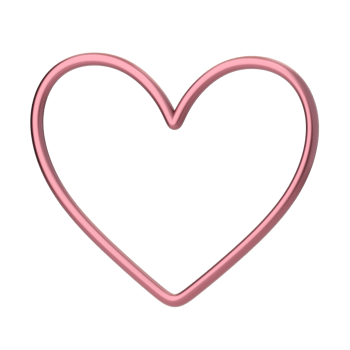 3d heart icon. Concept of love day, Valentines day, likes, wedding event. 3d high quality render isolated png