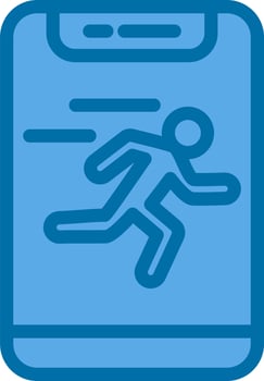 Running Vector Icon Design
