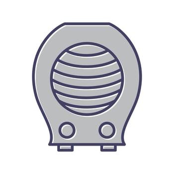 Fan Heater Vector Icon