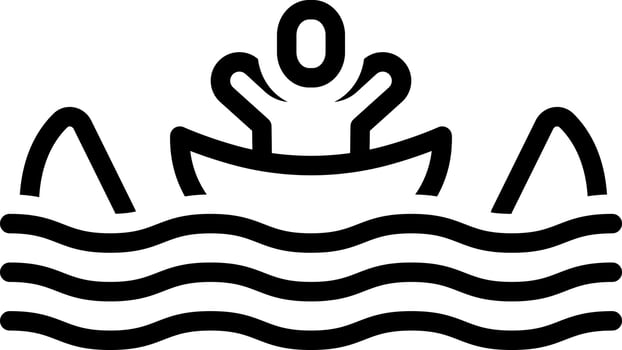 line icon for crisis vector