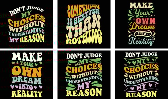 Motivational Saying T-shirt Design Bundle. Motivational Saying Vector Graphics. Motivational Typography t shirt design