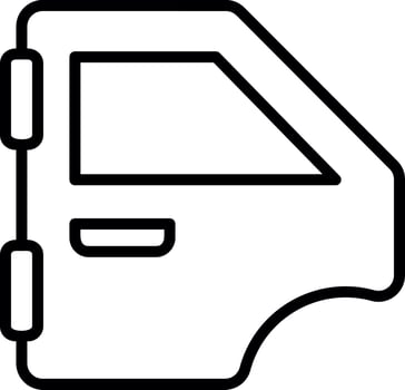 Car Door Vector Icon Design