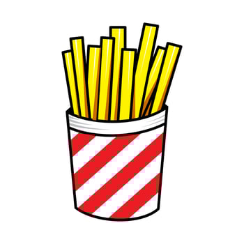 French fries vector illustration