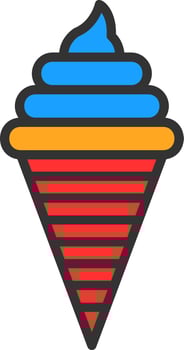 Ice Cream Vector Icon Design