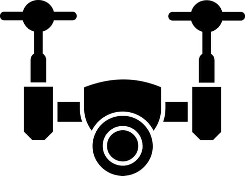 Drone Vector Icon Design