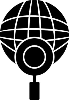 Global Search Vector Icon Design
