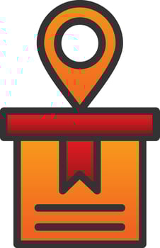 Delivery Location Vector Icon Design