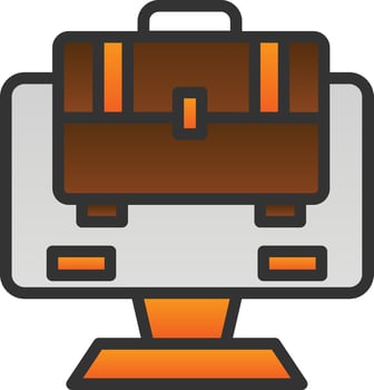 Online Business Vector Icon Design