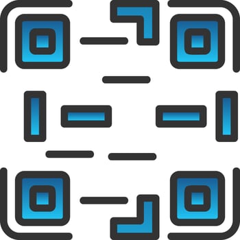 Qr Code Vector Icon Design