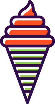 Ice Cream Vector Icon Design