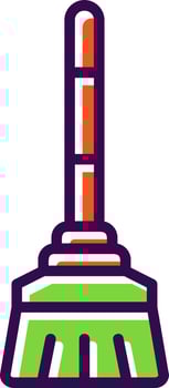 Broom Vector Icon Design