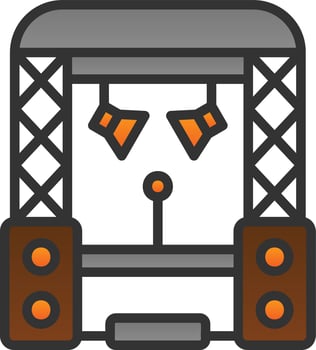 Stage Vector Icon Design
