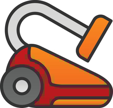 Vacuum Cleaner Vector Icon Design