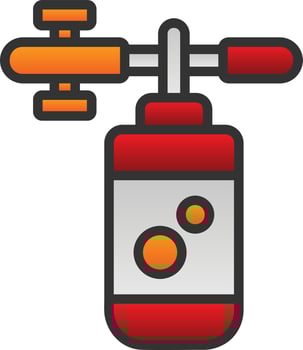 Foam Gun Vector Icon Design