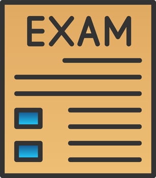 Exam Vector Icon Design